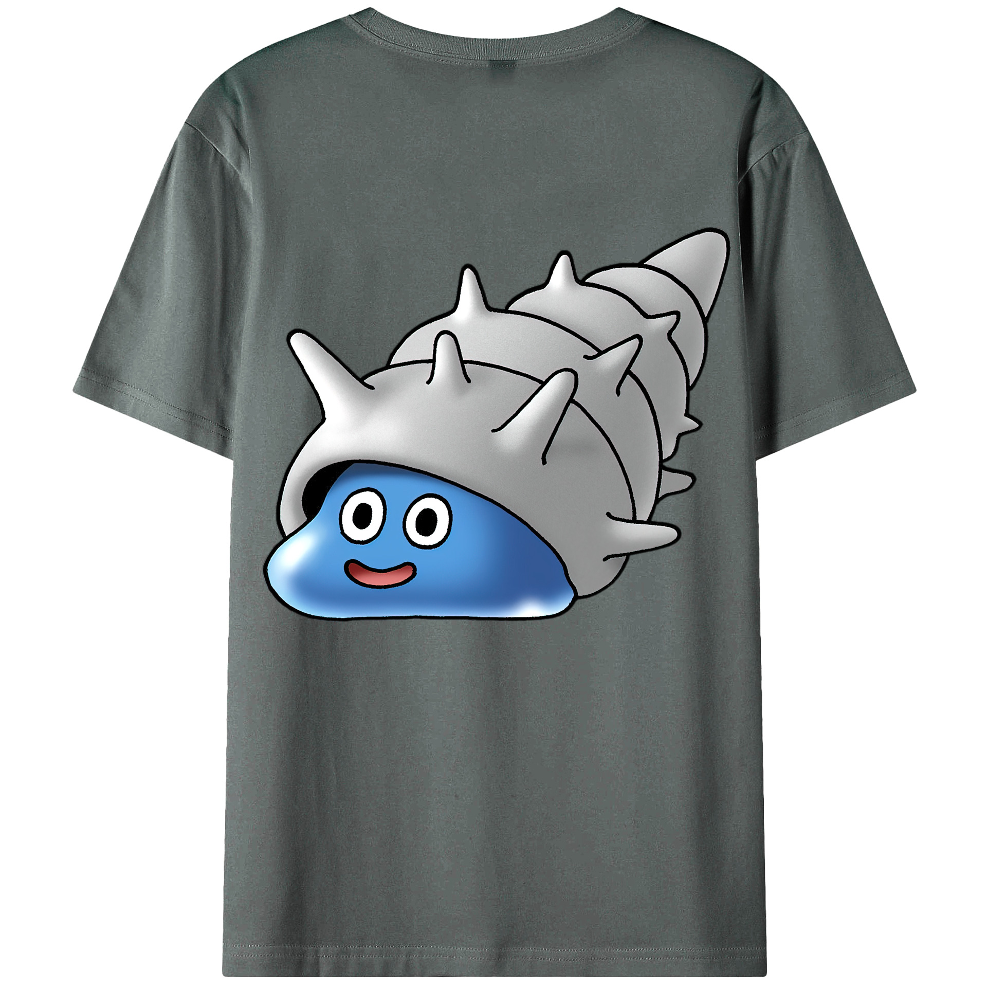 （画像用） ドラゴンクエスト Doragon Kuesuto Dragon Quest 綿100％ メンズ半袖Tシャツ（バックプリント） 通気性